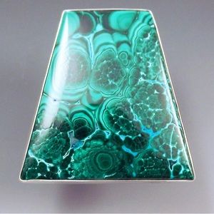 Patrician art Malachite and Chrysocolla Ring 8.75
